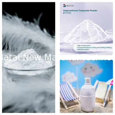 BT-9102 비닐 PDMS 메티콘 실세스퀴옥산 크로스폴리머로 구성된 실리콘 파우더