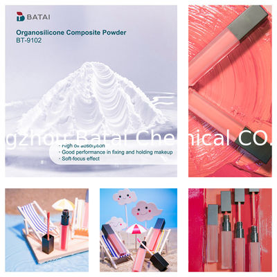 비닐 디메티콘/메티콘 실스스키오잔 크로스 폴리머 BT-9102 오르가노실리콘 복합 분말 고체 흰 분말 8.0 ~ 12.0μm 화장품용